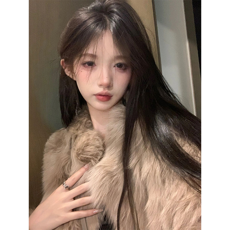 Korean Celebrity Fur Coat