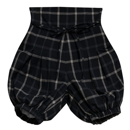 Plaid Bubble Shorts